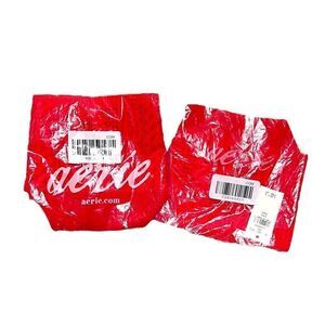 ⭐️3/$25⭐️ Aerie 2 Pack Red Lace Thong Size S